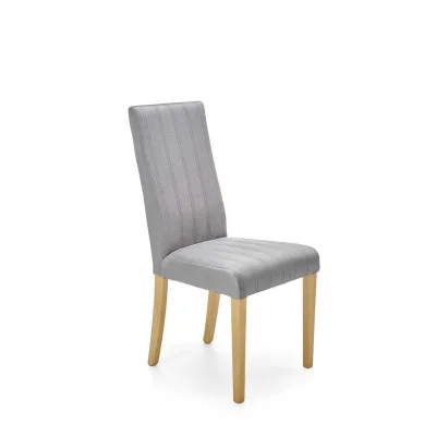 DIEGO 3 CHAIR, LIGHT GRAY / HONEY OAK